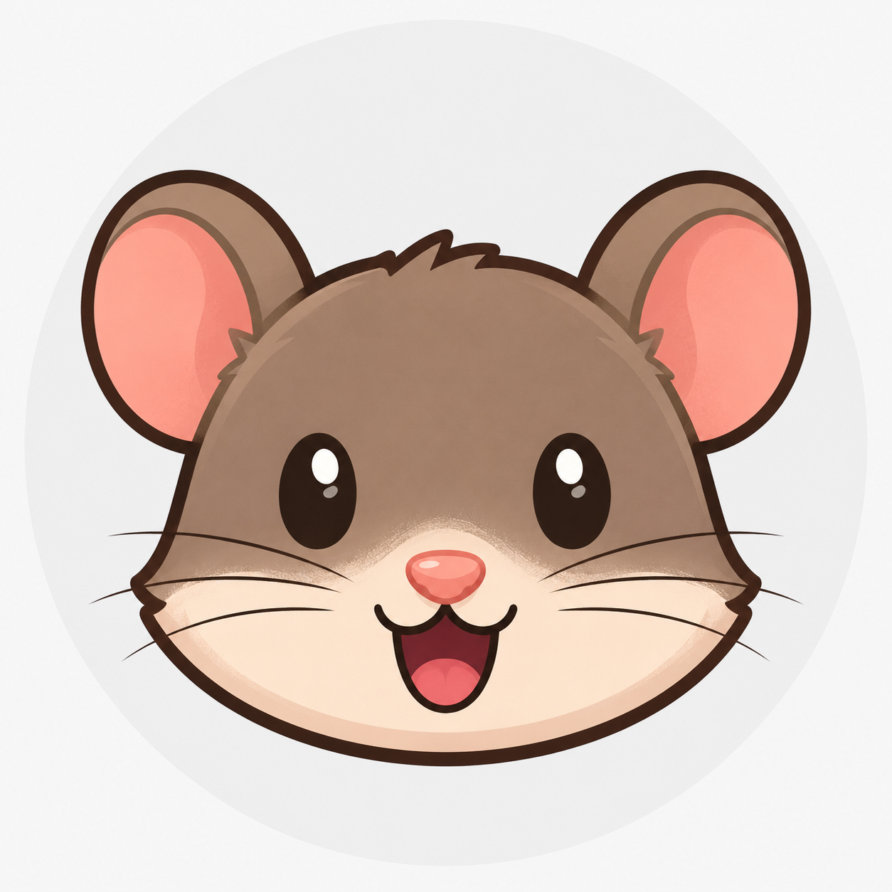 The $RATE rat — smiling, ears up, home with family
